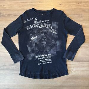 Black Hearts Brigade Bill The Butcher Long Sleeve Thermal Black Shirt Size XL